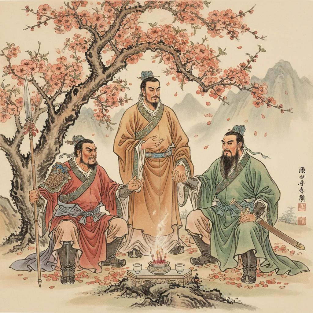 桃園の誓い - 劉備・関羽・張飛が結んだ義兄弟の契り